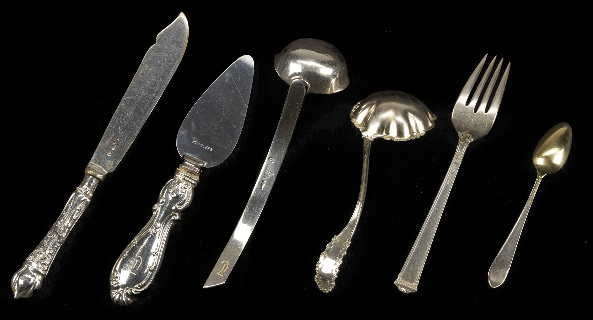 Lot 612: 57 Pcs. Assorted  Flatware incl. Geo. II Spoons