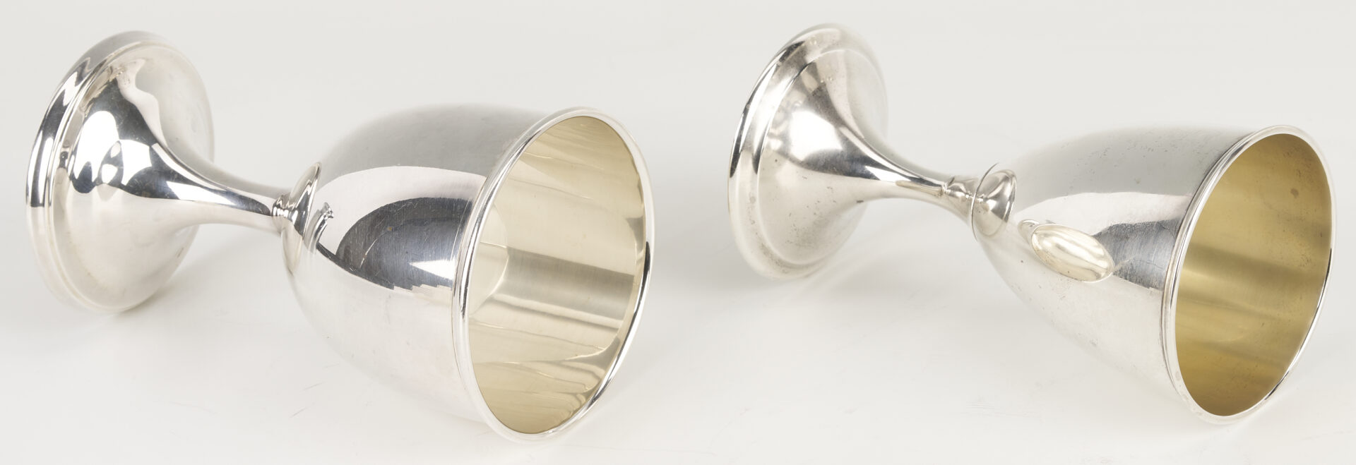 Lot 615: 7 Sterling Silver Goblets Incl. Bellemeade Golf Trophy Plus Julep Cup