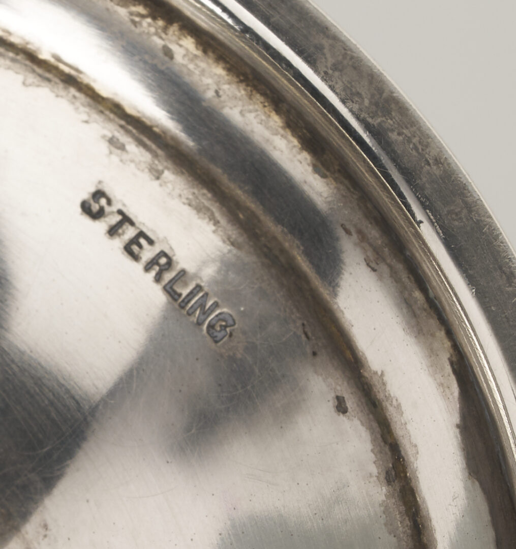 Lot 615: 7 Sterling Silver Goblets Incl. Bellemeade Golf Trophy Plus Julep Cup