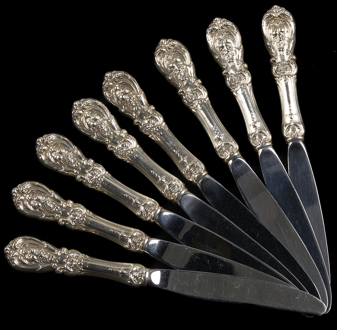 Lot 618: 32 Pcs. Reed & Barton Sterling Flatware, Amaryllis Pattern