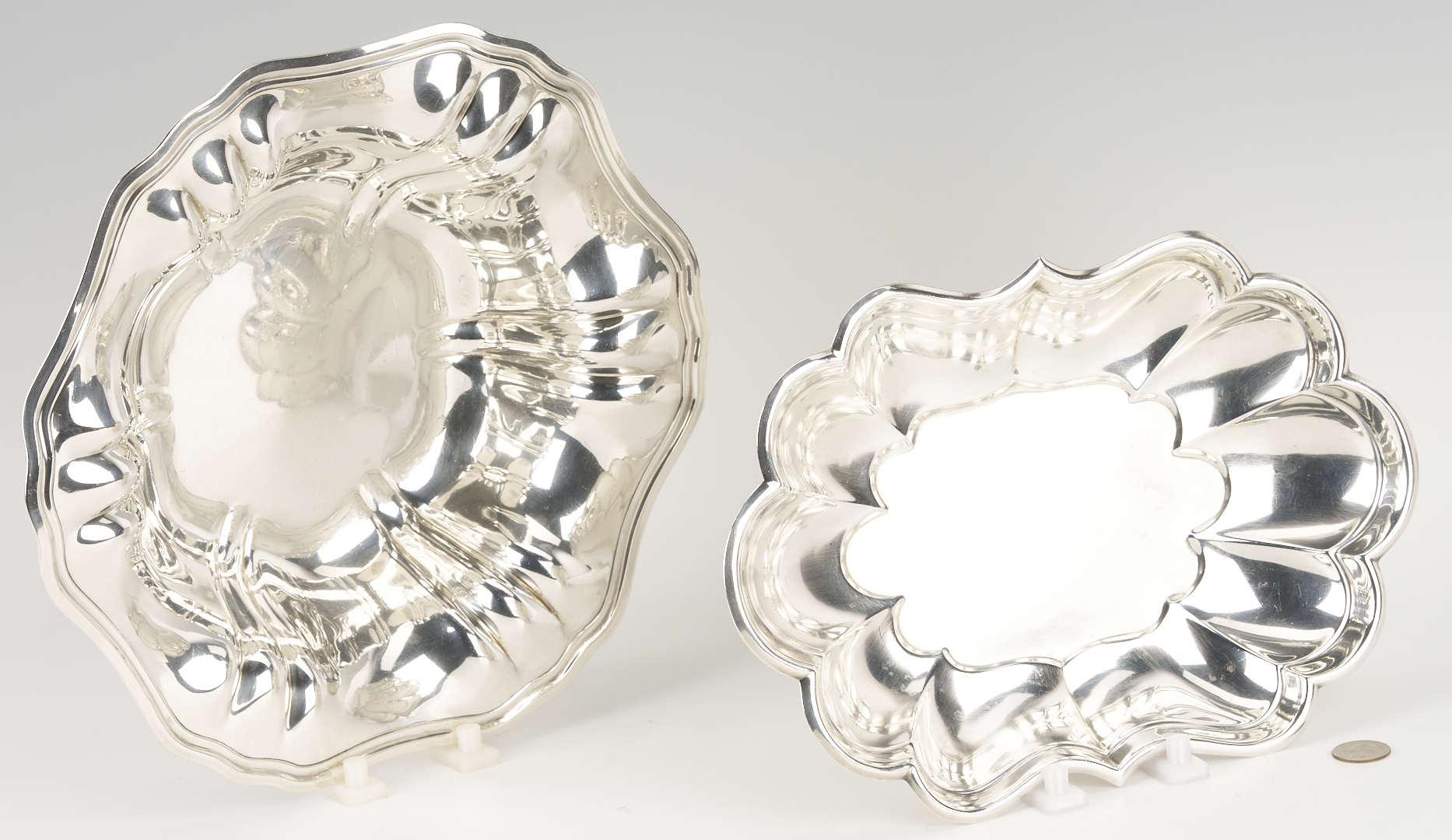 Lot 619: Meriden Sterling Bowl and Reed & Barton Windsor Sterling Dish