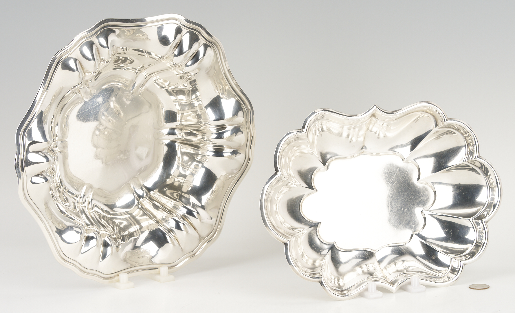 Lot 619: Meriden Sterling Bowl and Reed & Barton Windsor Sterling Dish