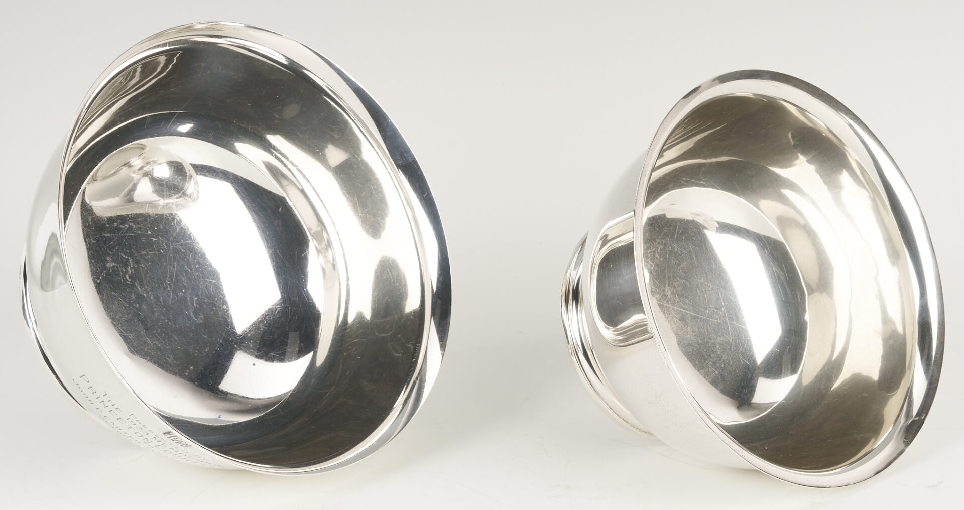 Lot 620: 2 Sterling Silver Presentation Bowls, Westminster & Princeton Court Club