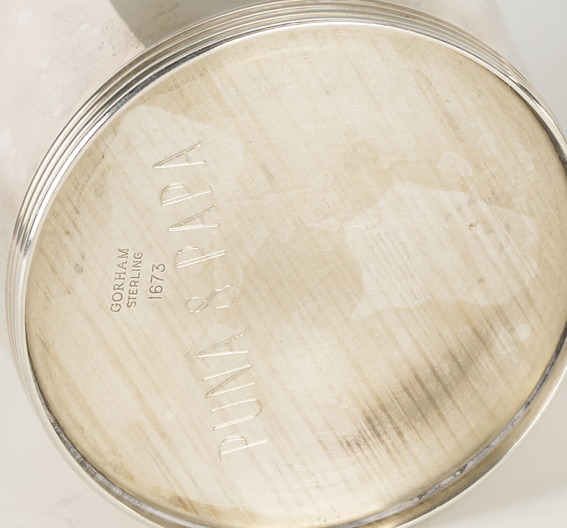 Lot 621: Assembled Set of 8 Sterling Juleps, Monogrammed