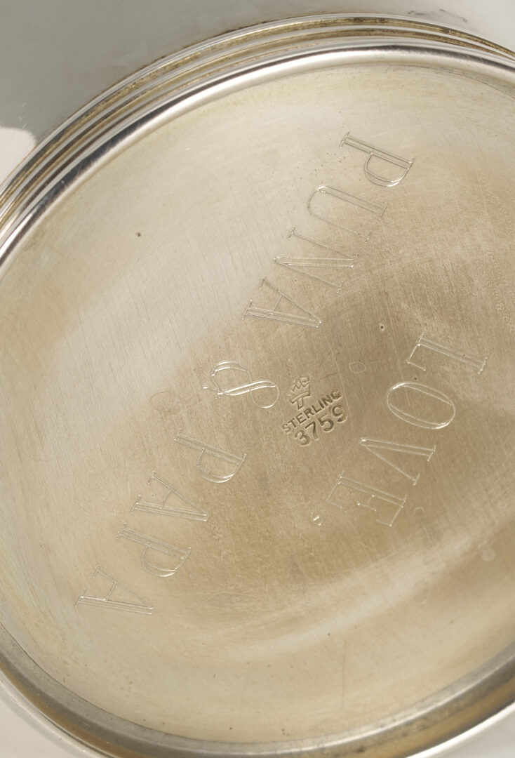 Lot 621: Assembled Set of 8 Sterling Juleps, Monogrammed