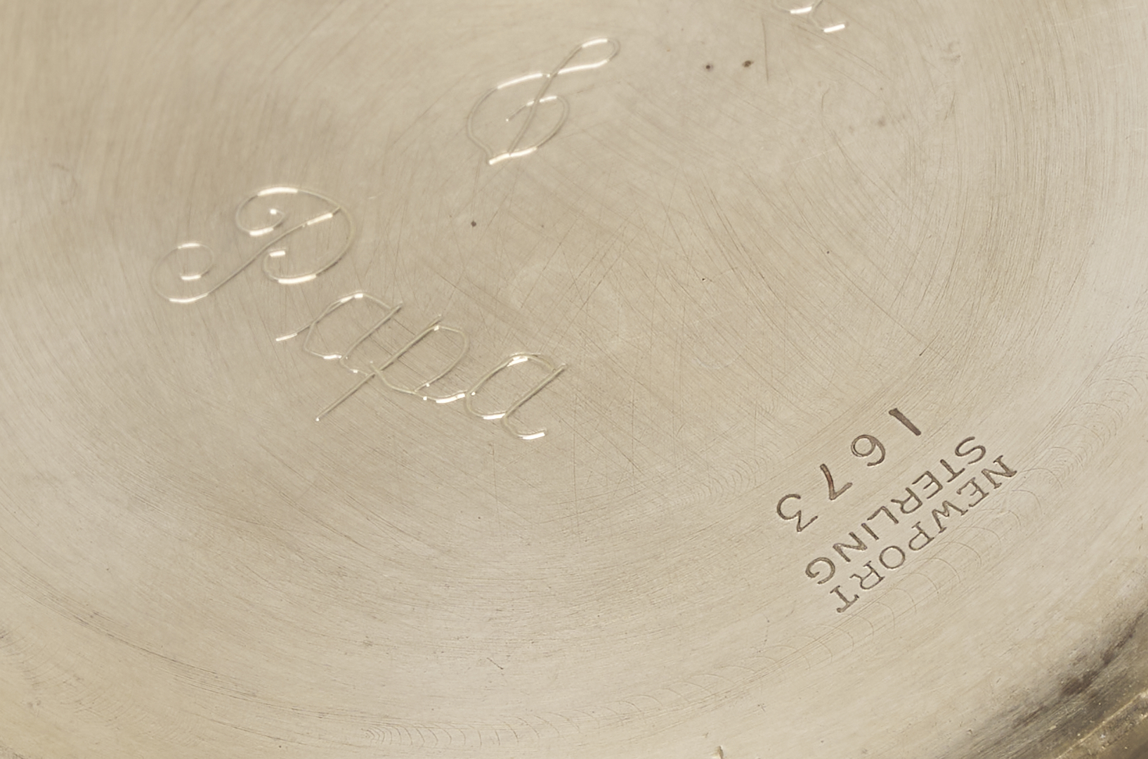 Lot 621: Assembled Set of 8 Sterling Juleps, Monogrammed