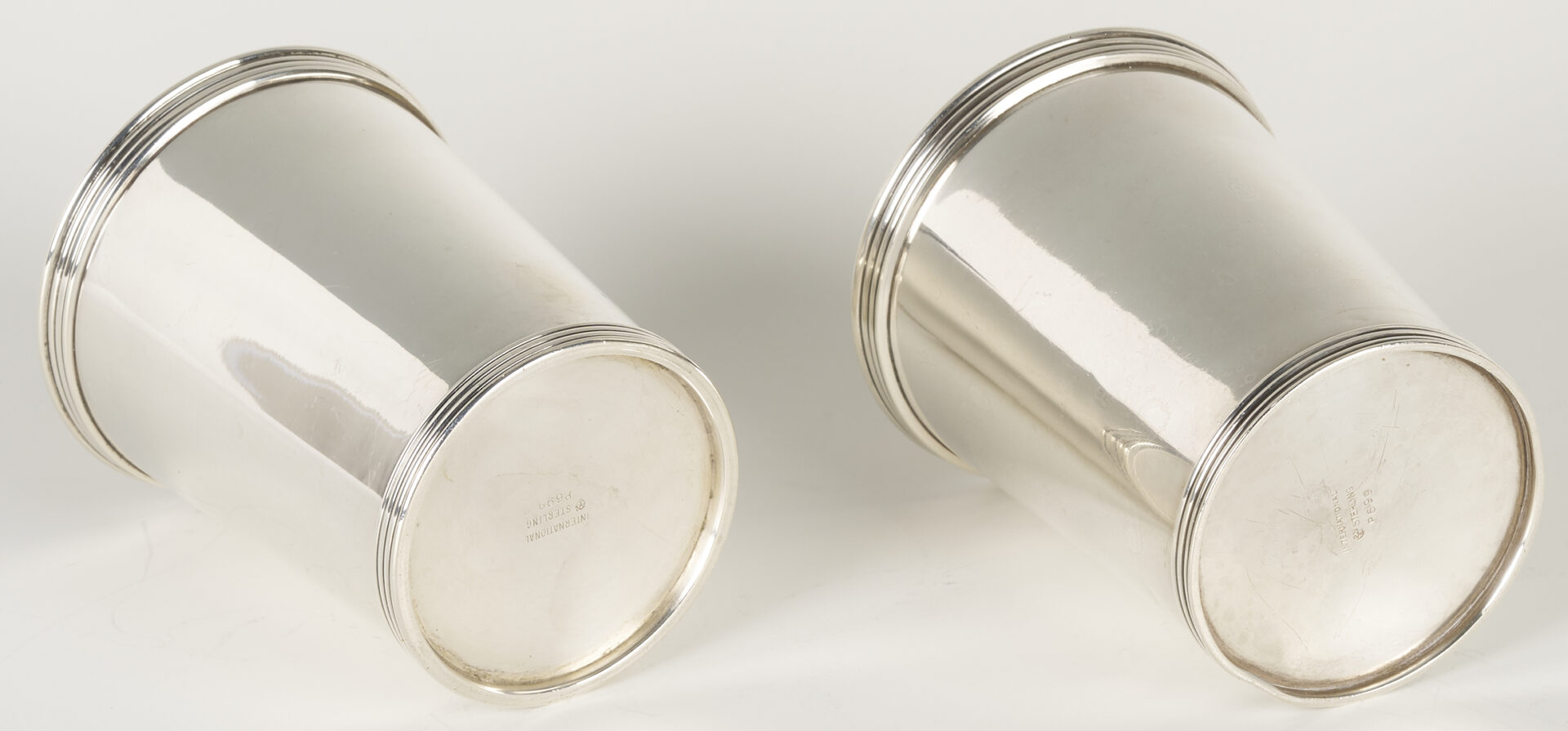 Lot 624: Set of 6 International Sterling Silver Julep Cups