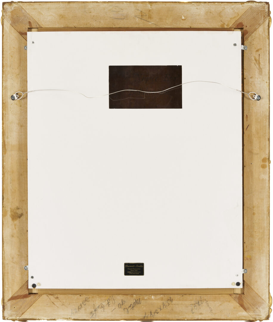 Lot 625: O/C Portrait, Napier of Scotland, with Armorial Dish