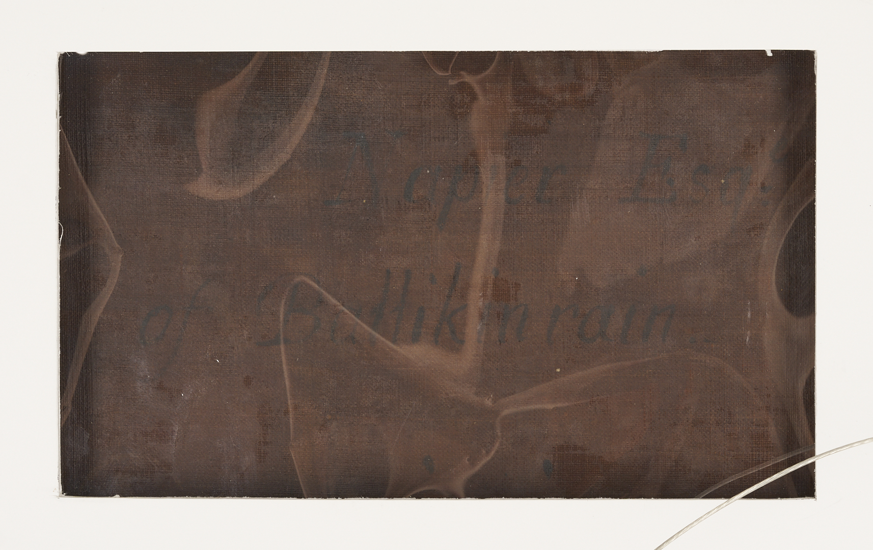 Lot 625: O/C Portrait, Napier of Scotland, with Armorial Dish