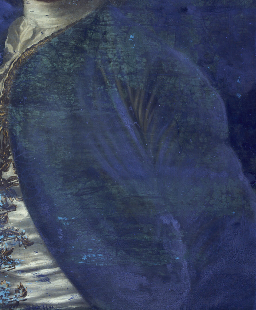 Lot 625: O/C Portrait, Napier of Scotland, with Armorial Dish