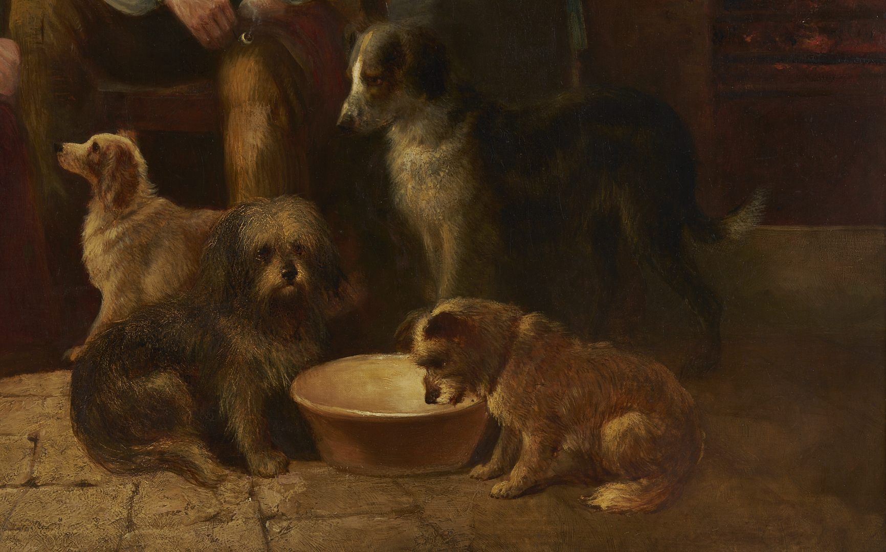 Lot 627: George Hepper English O/C Interior Genre Scene