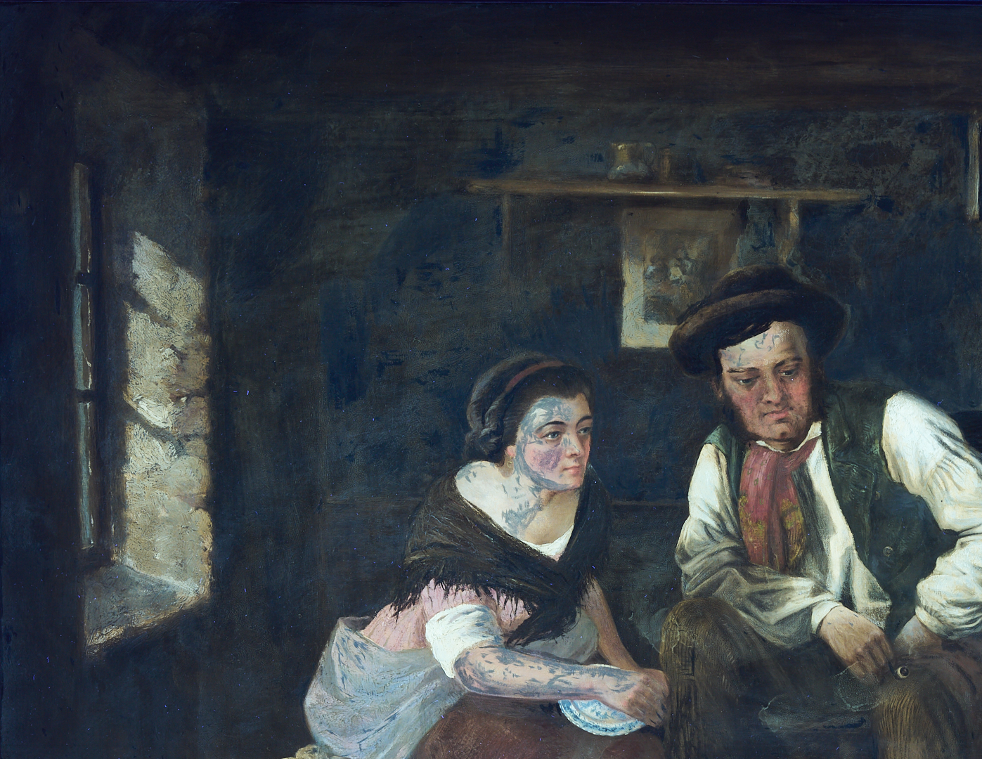 Lot 627: George Hepper English O/C Interior Genre Scene