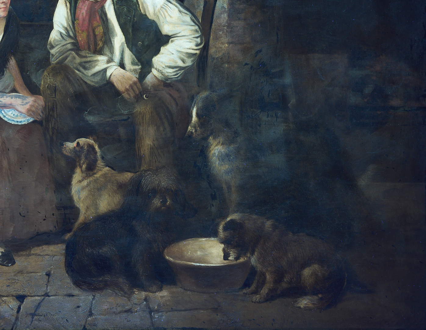 Lot 627: George Hepper English O/C Interior Genre Scene