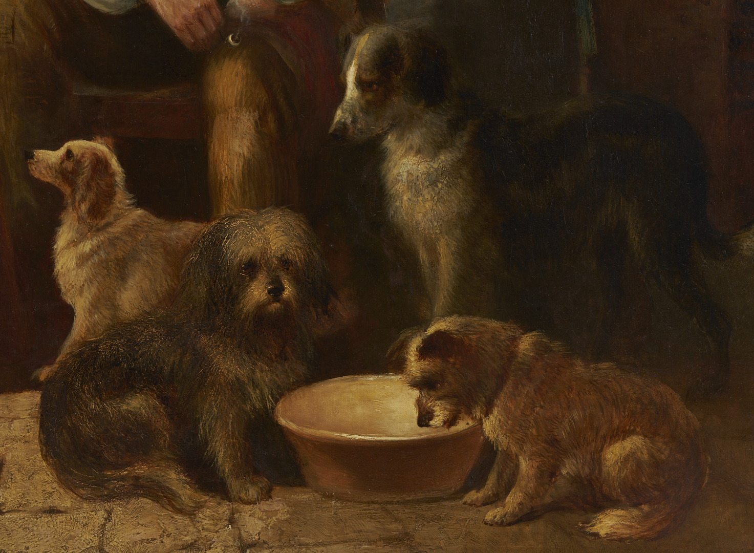 Lot 627: George Hepper English O/C Interior Genre Scene