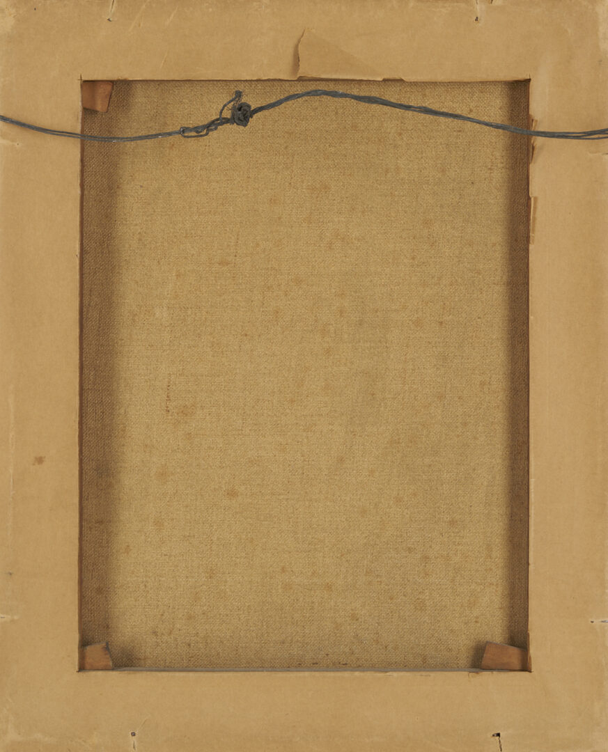 Lot 629: Evert Pieters Oil Painting, Peeling Potatoes