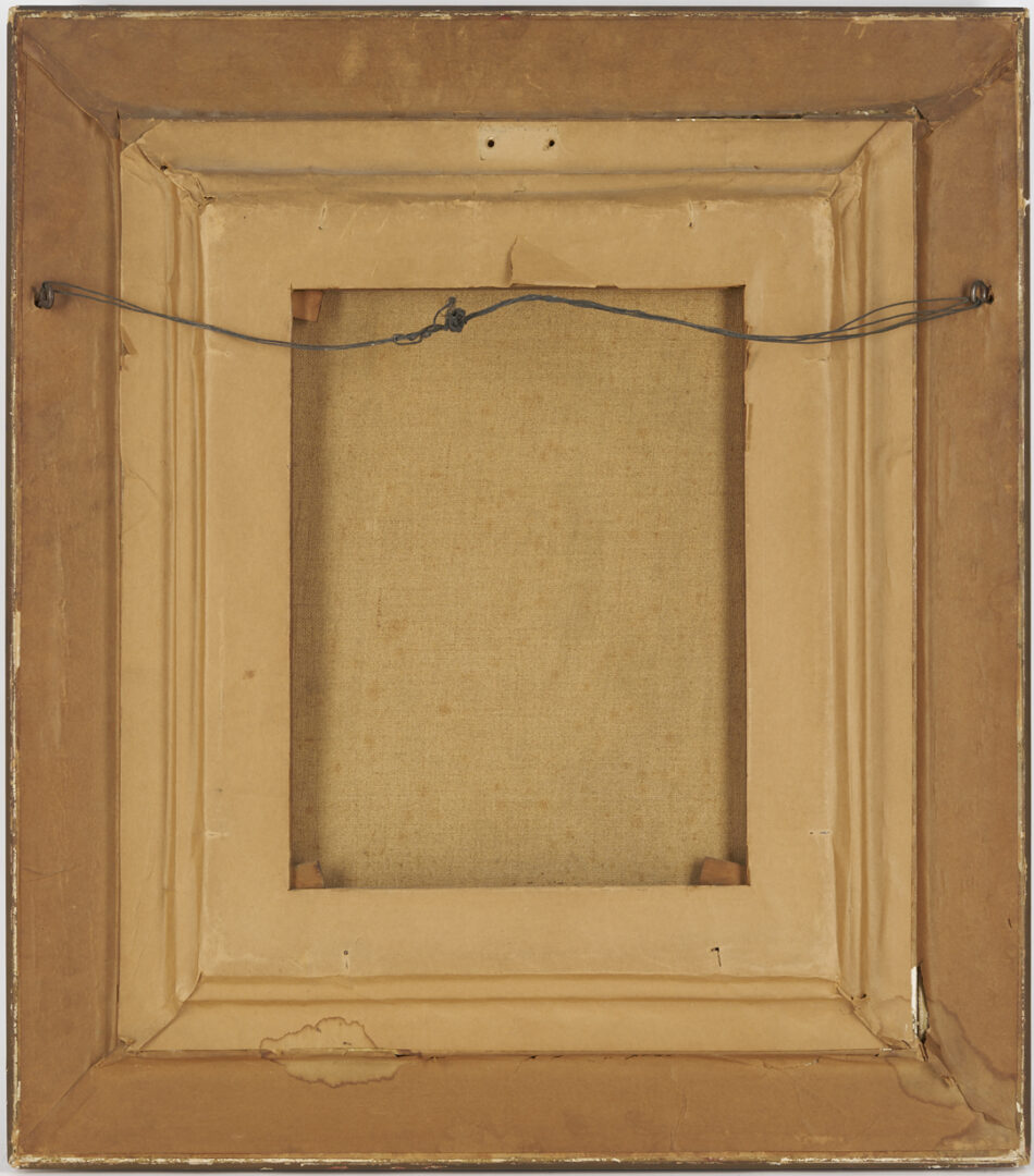 Lot 629: Evert Pieters Oil Painting, Peeling Potatoes