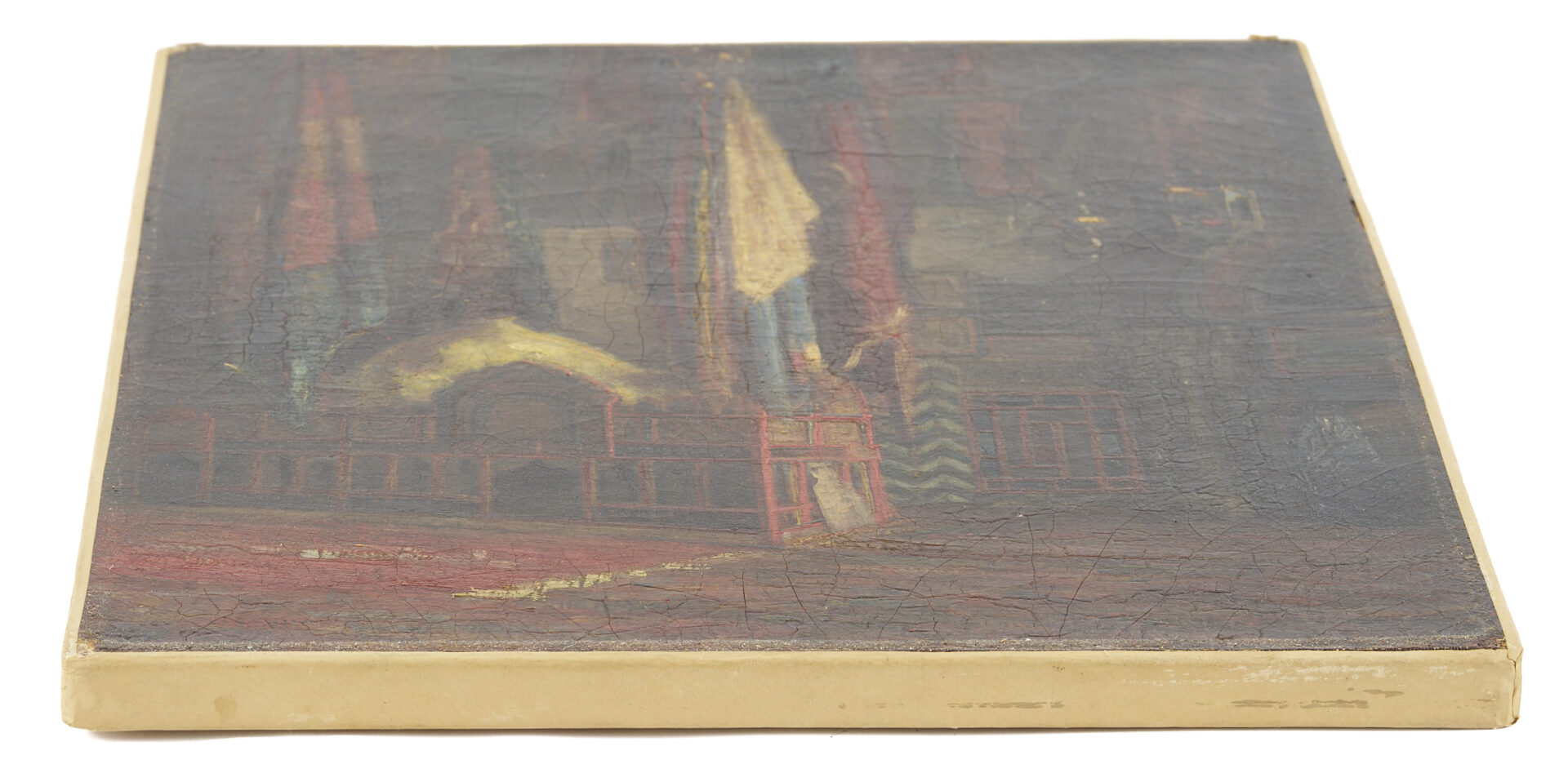 Lot 631: A. Lebourg O/C Painting, Mosque Interior
