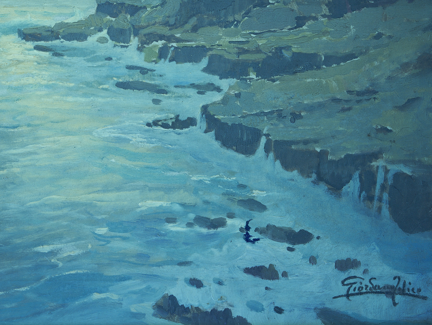 Lot 633: Giordano Felice O/C Coastal Landscape