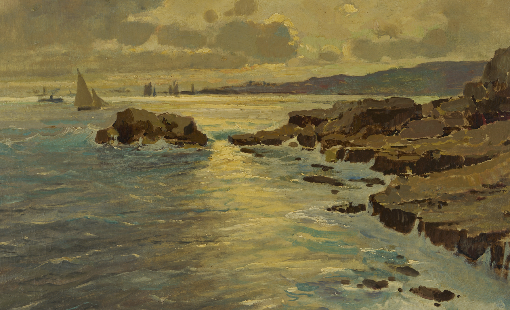 Lot 633: Giordano Felice O/C Coastal Landscape