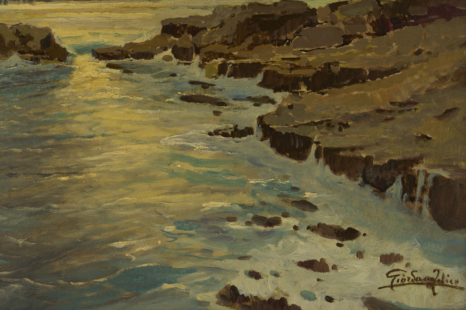 Lot 633: Giordano Felice O/C Coastal Landscape