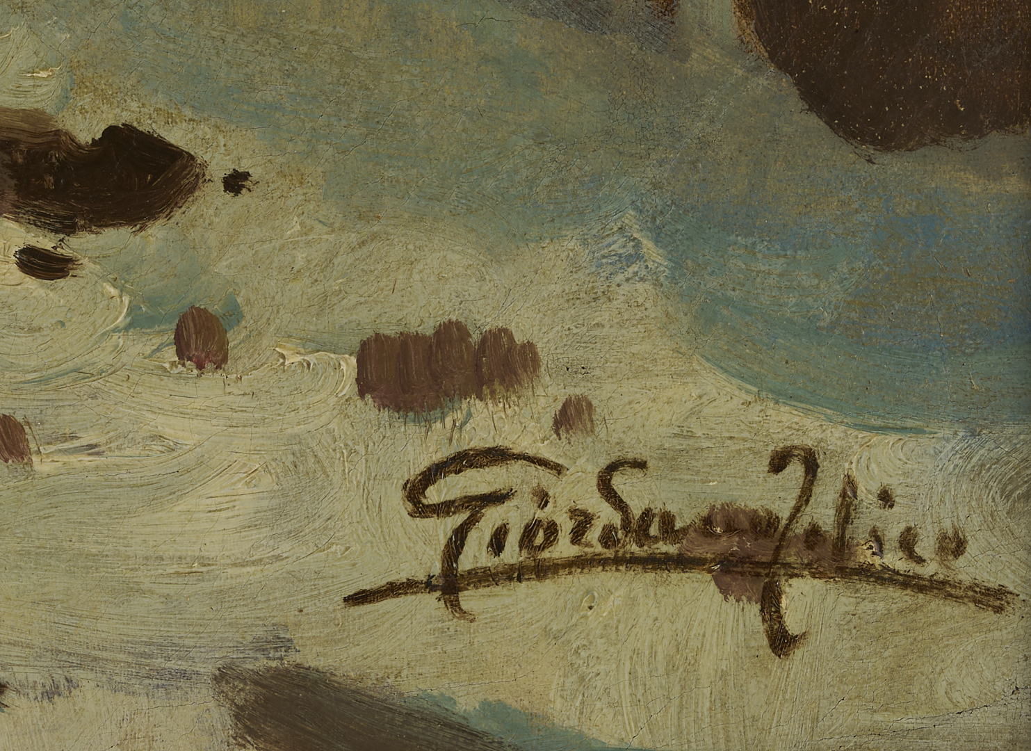 Lot 633: Giordano Felice O/C Coastal Landscape