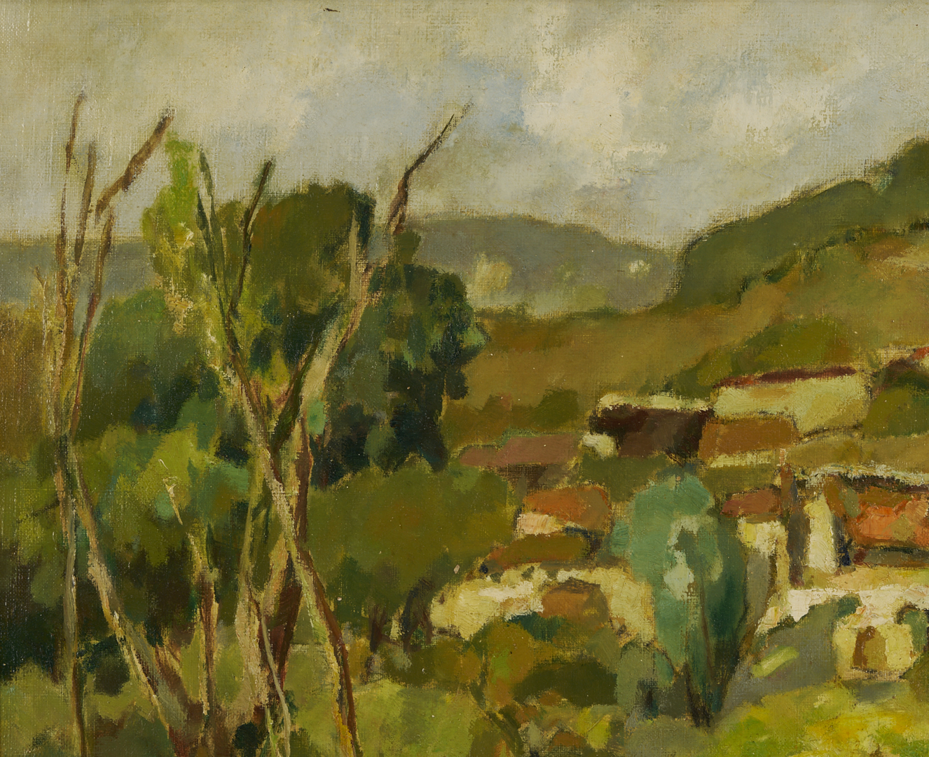 Lot 634: Alfred Chagniot O/C European Landscape