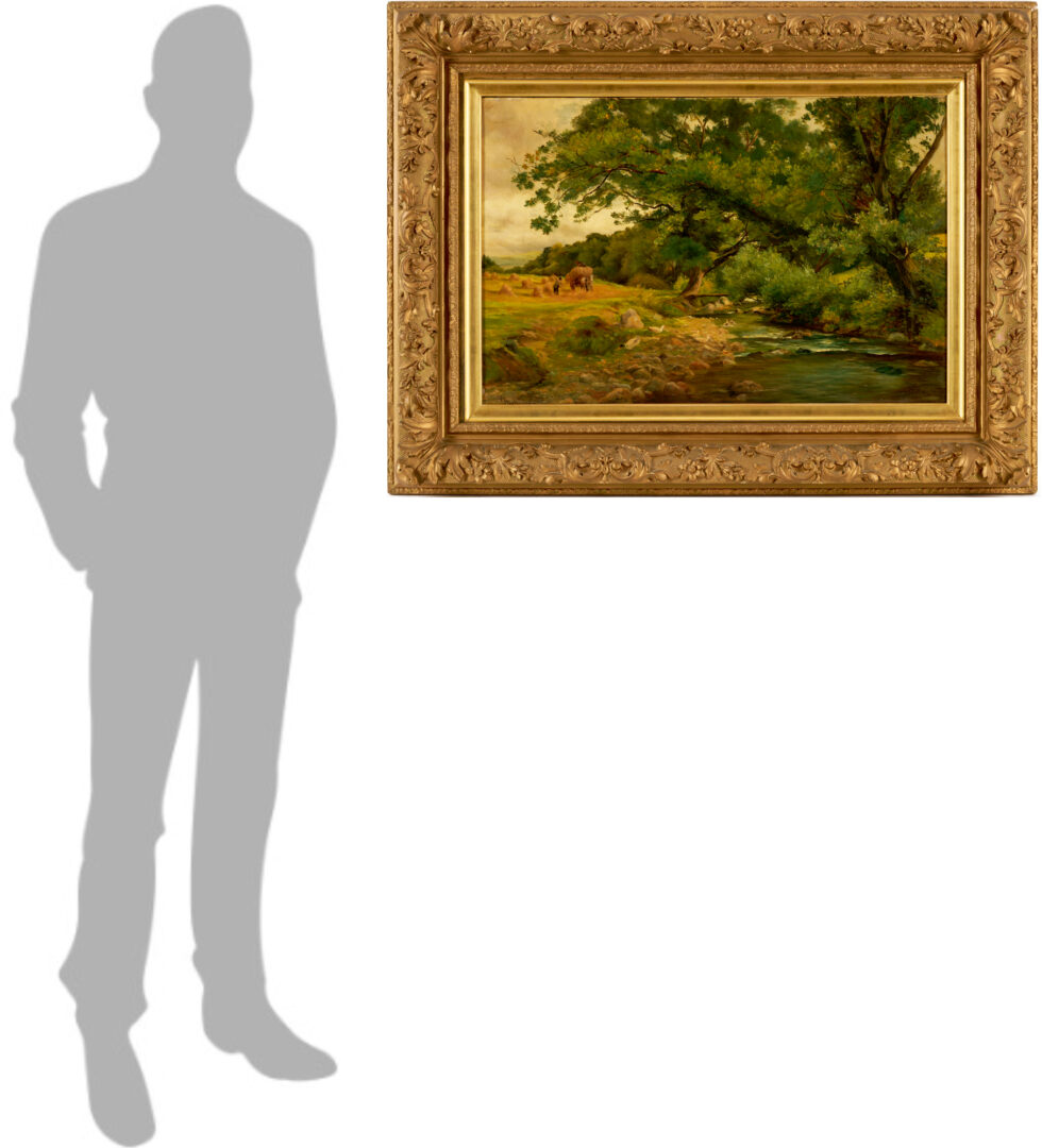 Lot 635: Peter Buchanan O/C Scottish Forest Landscape Painting