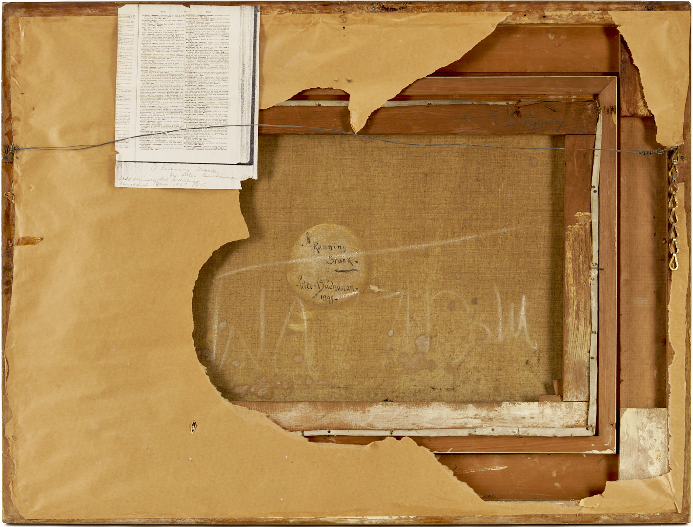 Lot 635: Peter Buchanan O/C Scottish Forest Landscape Painting