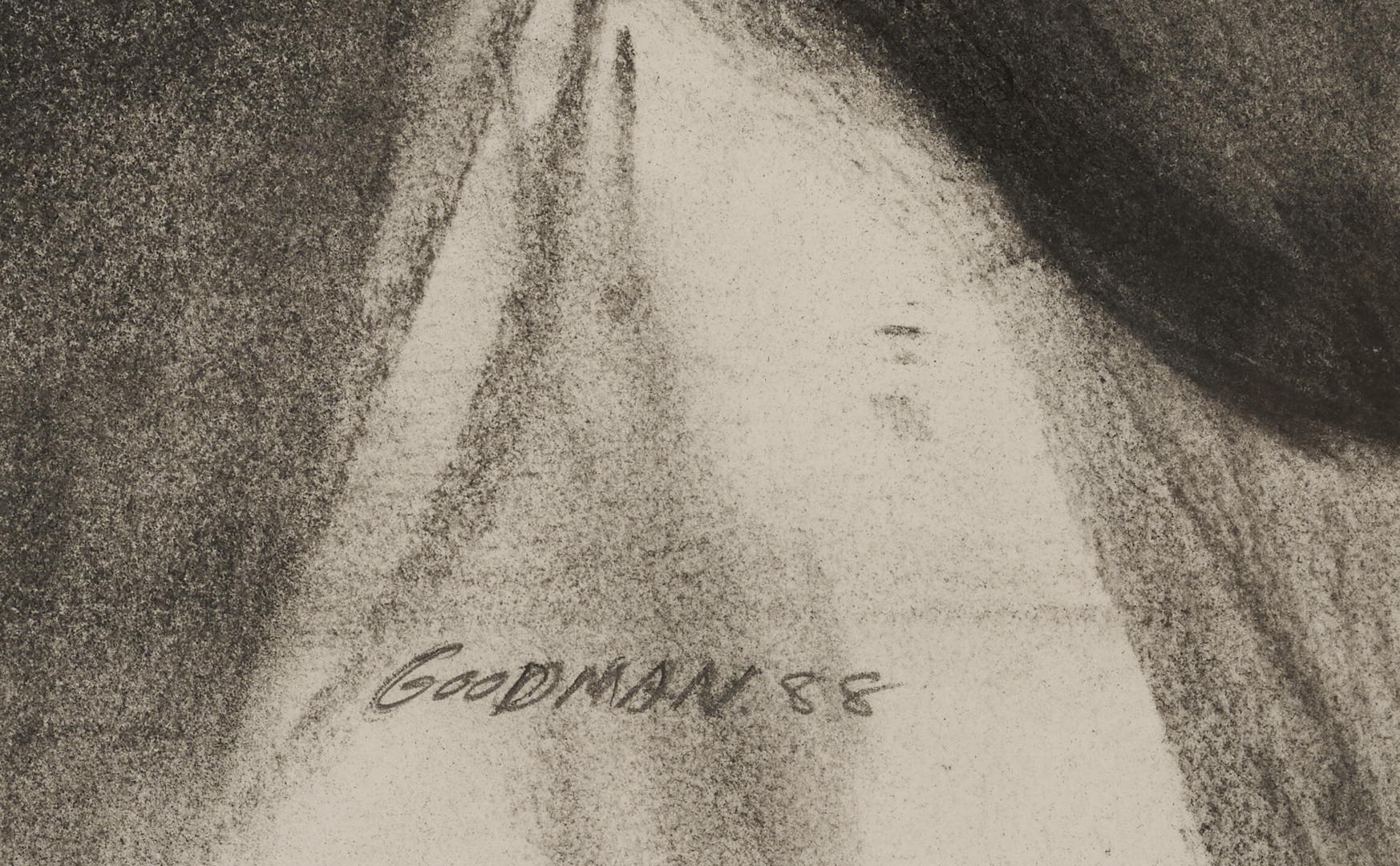 Lot 638: Sidney Goodman Exhibited Drawing, The Beating