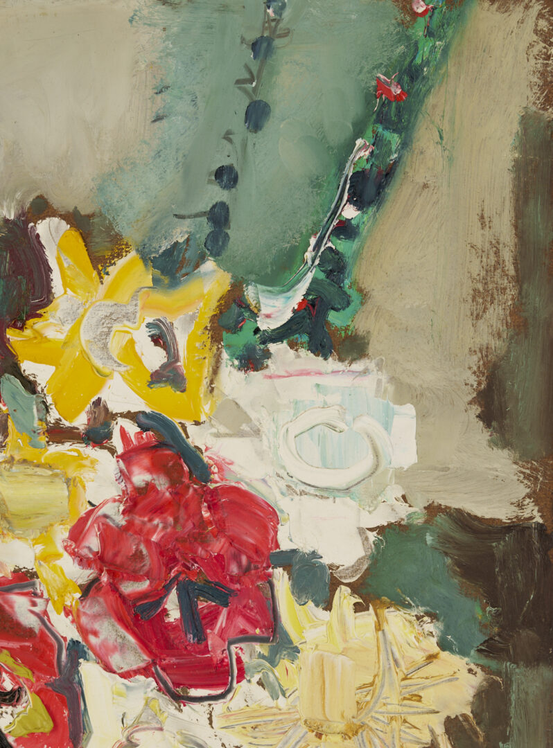 Lot 639: Sterling Strauser O/B Bouquet w/ Tulips