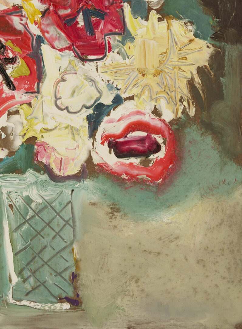 Lot 639: Sterling Strauser O/B Bouquet w/ Tulips