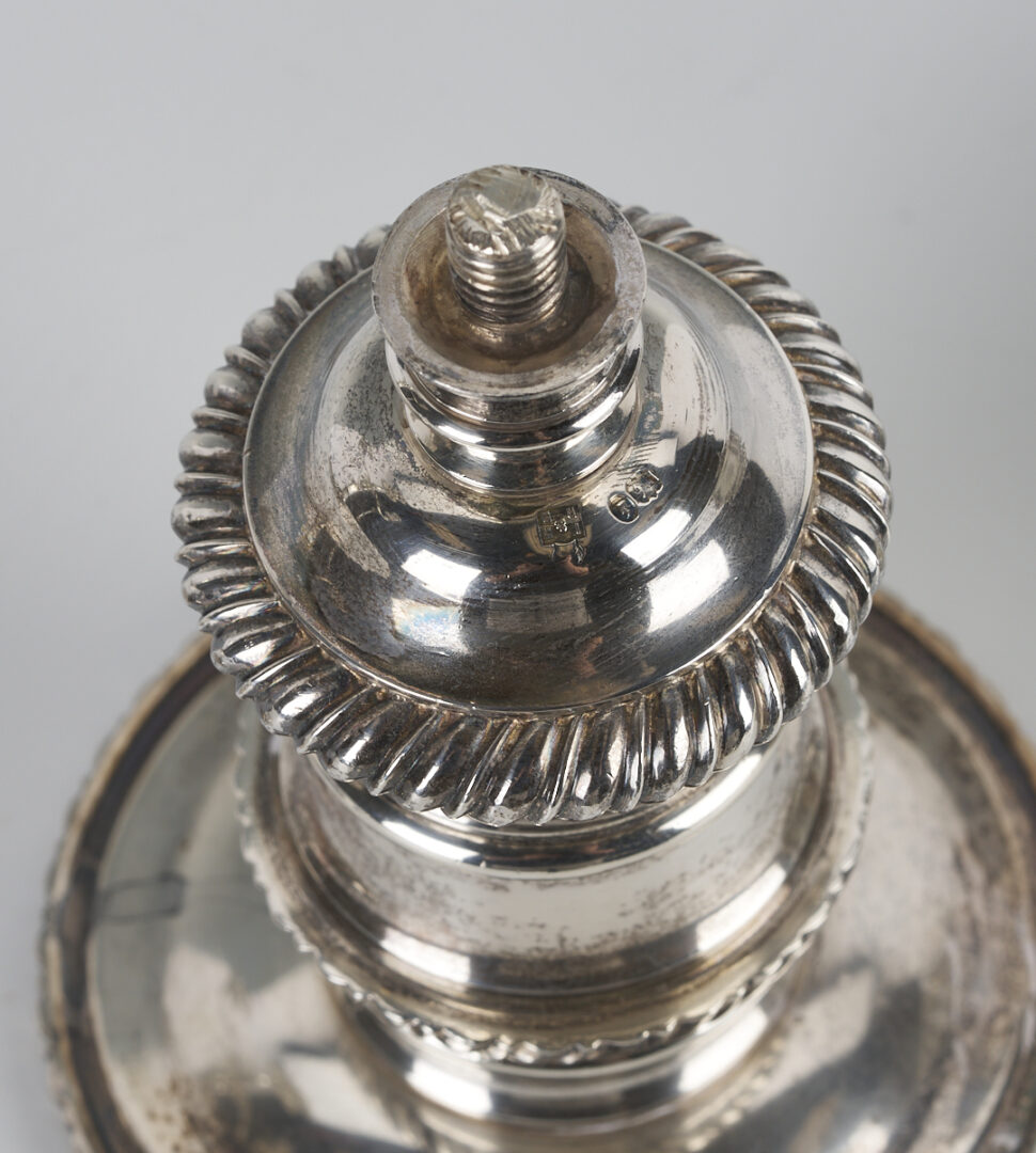 Lot 64: Pair Hunt and Roskell English Sterling Silver Candelabra