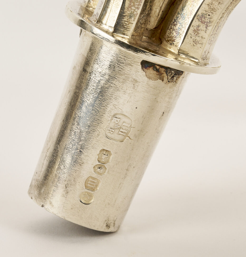 Lot 64: Pair Hunt and Roskell English Sterling Silver Candelabra