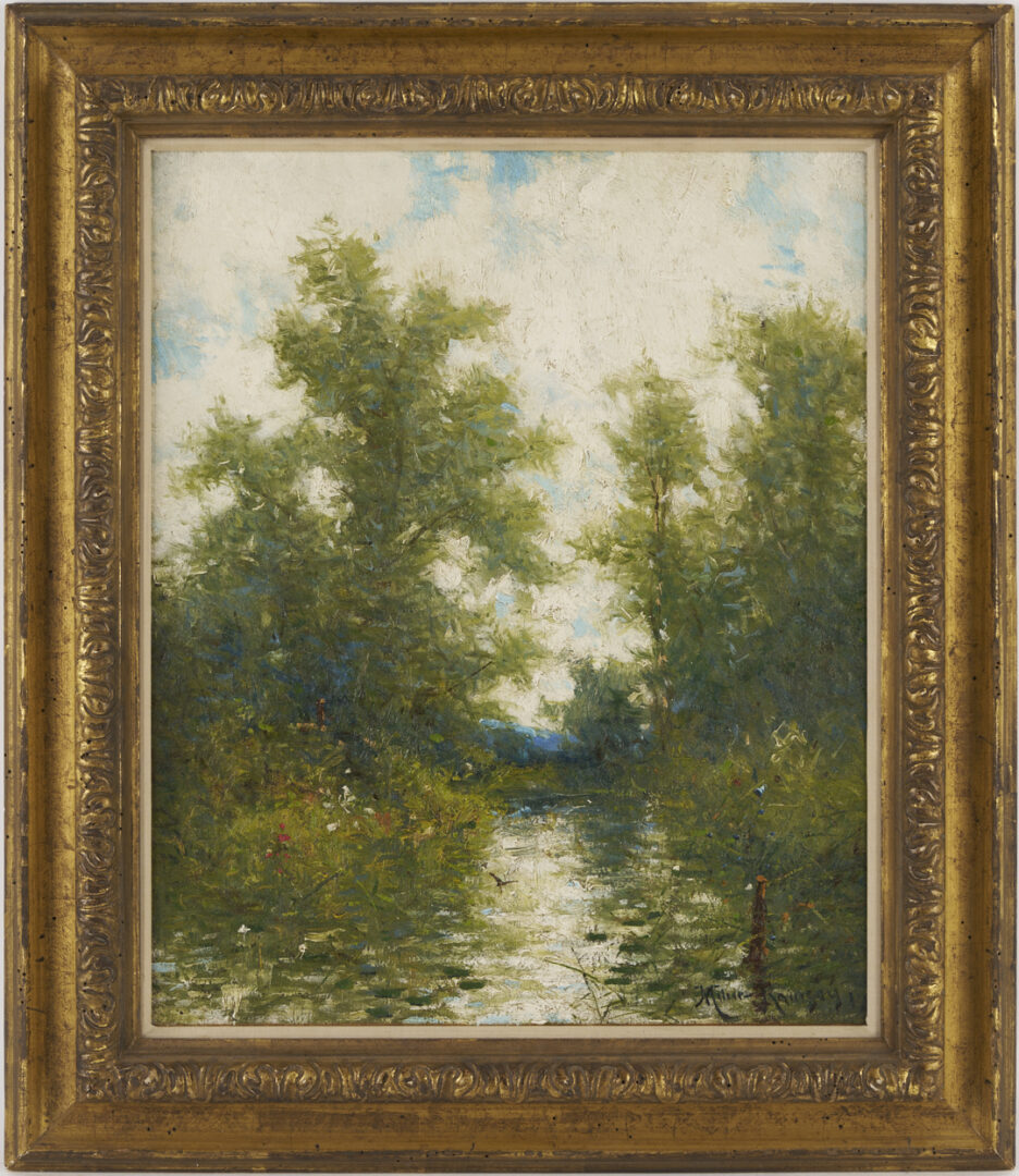 Lot 651: Milne Ramsey O/C Landscape Painting, Exhibited