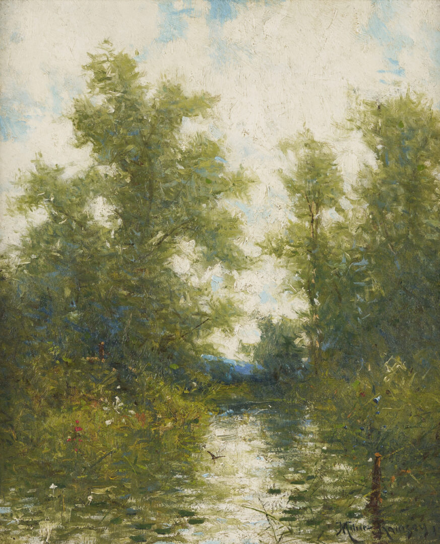 Lot 651: Milne Ramsey O/C Landscape Painting, Exhibited