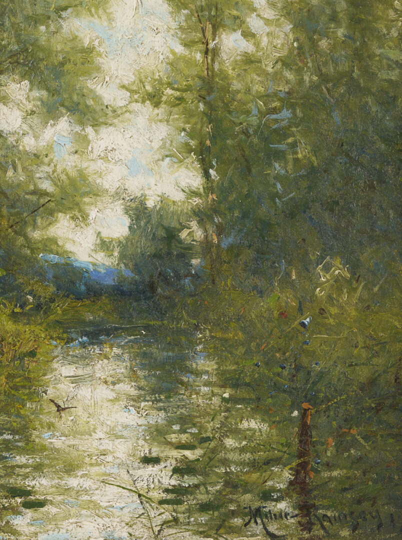 Lot 651: Milne Ramsey O/C Landscape Painting, Exhibited