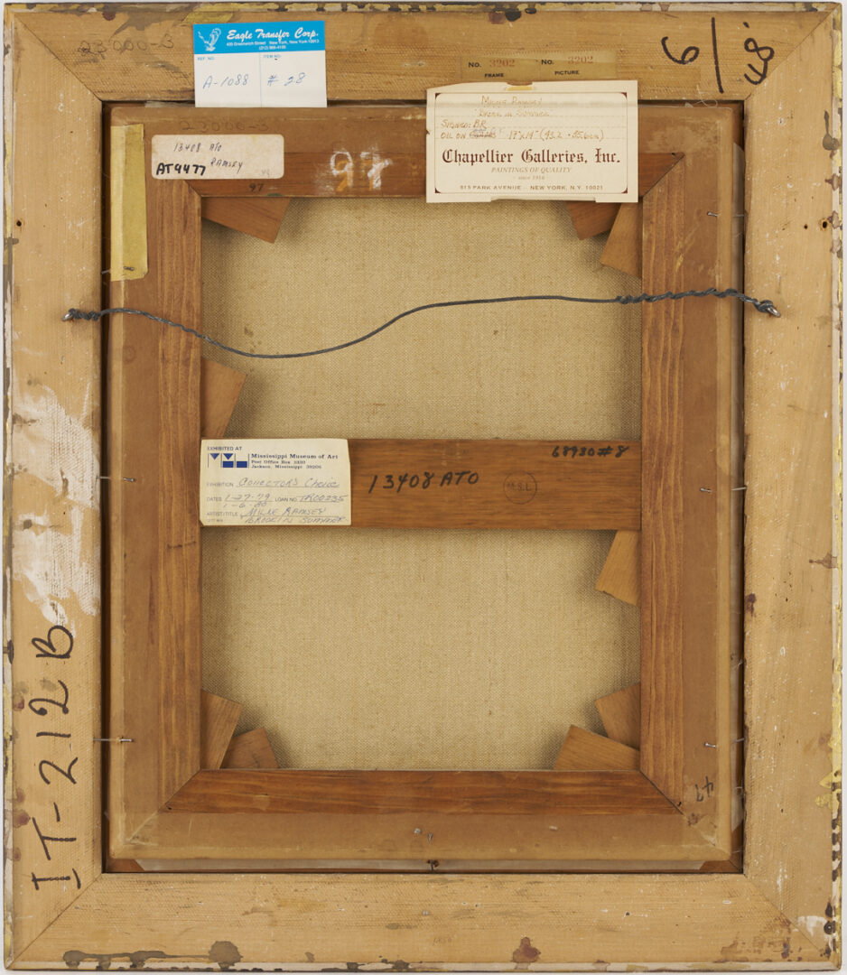 Lot 651: Milne Ramsey O/C Landscape Painting, Exhibited