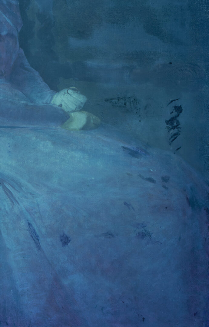 Lot 654: Carl Gutherz O/C Portrait of Kate Scruggs Gutherz, 1898