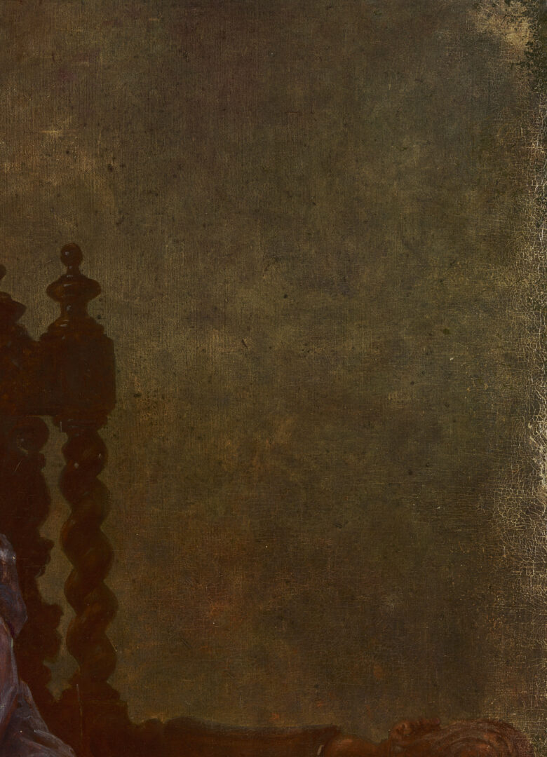 Lot 654: Carl Gutherz O/C Portrait of Kate Scruggs Gutherz, 1898