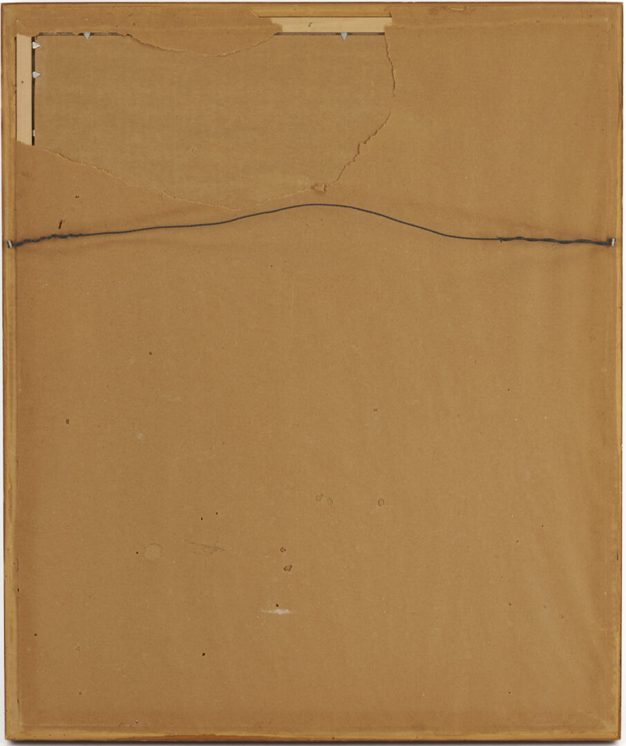 Lot 655: Charles Inzer Oil Painting, Girl w/ a White Apron