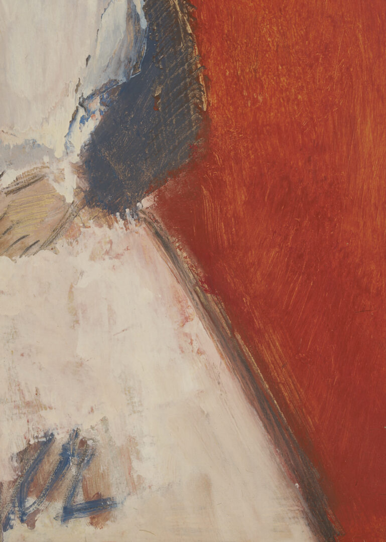 Lot 655: Charles Inzer Oil Painting, Girl w/ a White Apron