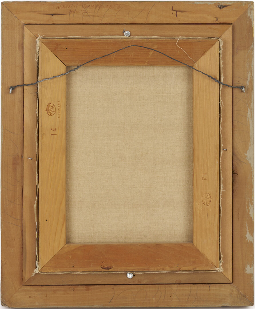 Lot 657: Marion Bryant Cook Oil Painting, Landscape with Ducks in Flight