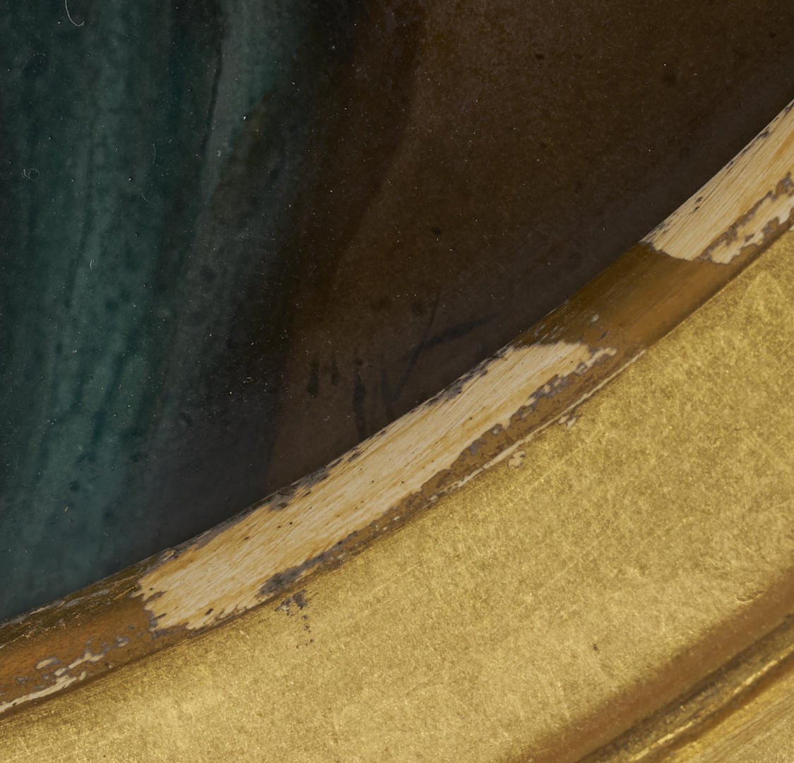 Lot 658: German Porcelain Portrait Plaque, Jeunesse