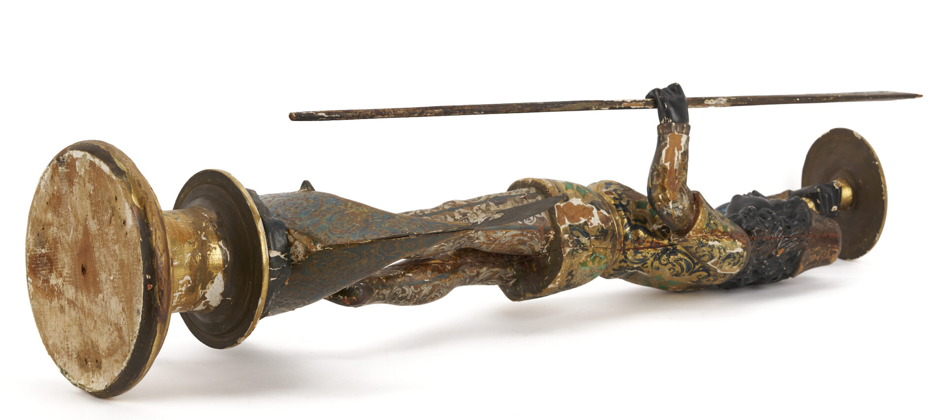 Lot 659: Carved Blackamoor Torchiere, Venetian Gondolier