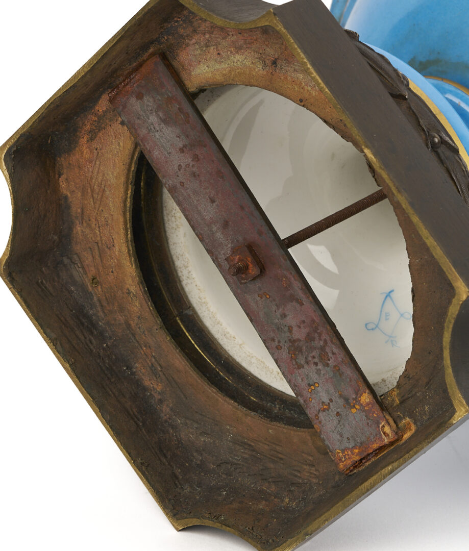 Lot 662: Pair of French Sevres Style Porcelain Urns