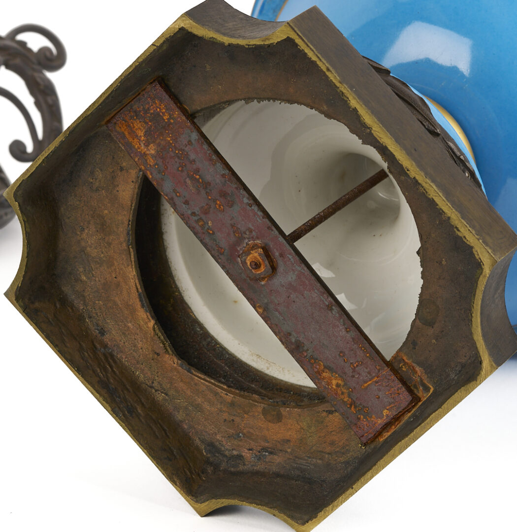 Lot 662: Pair of French Sevres Style Porcelain Urns