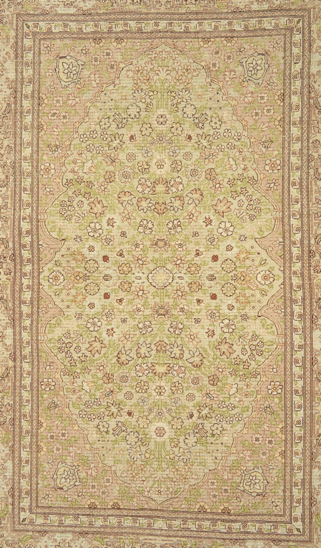 Lot 666: Signed Turkish Silk on Silk Signed Hereke