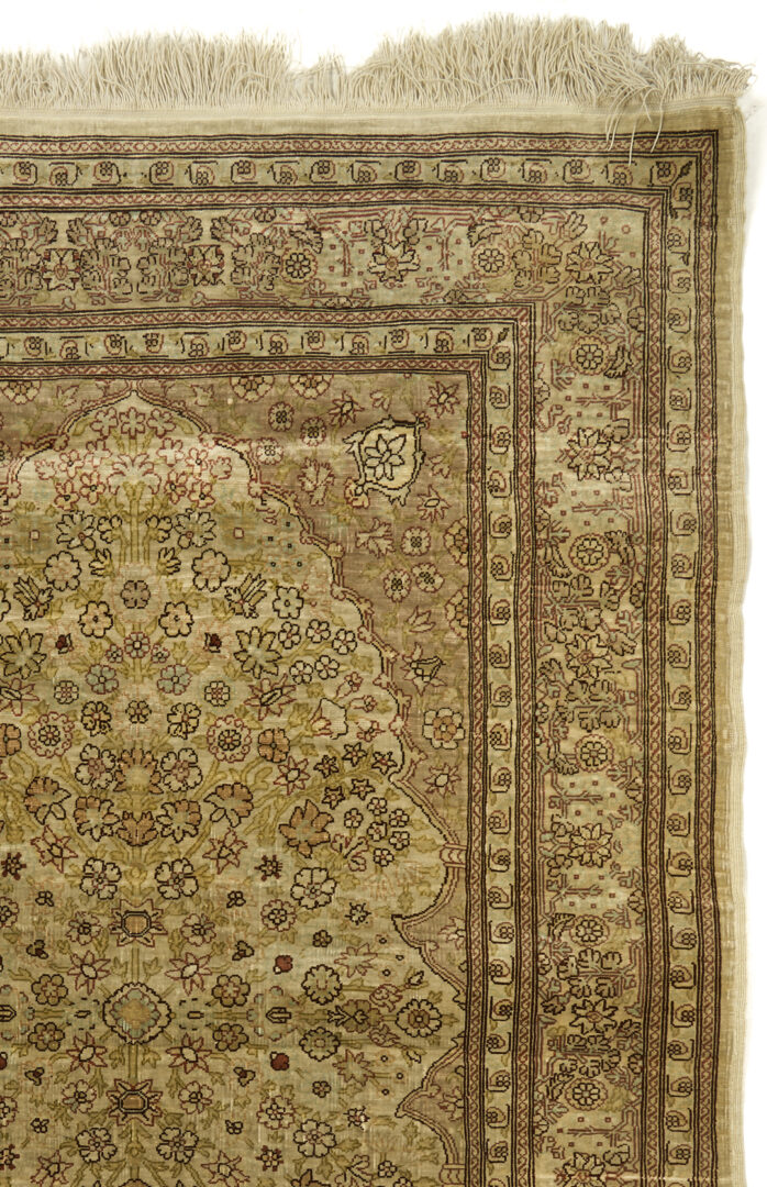 Lot 666: Signed Turkish Silk on Silk Signed Hereke