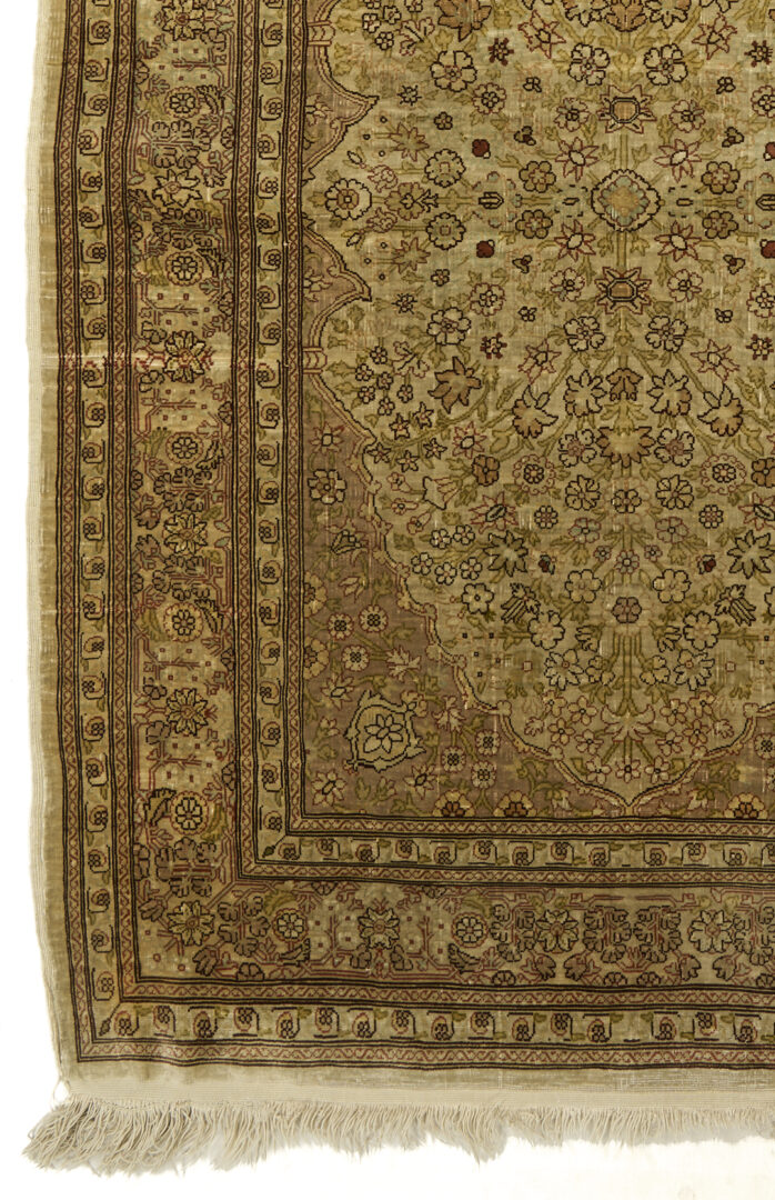 Lot 666: Signed Turkish Silk on Silk Signed Hereke
