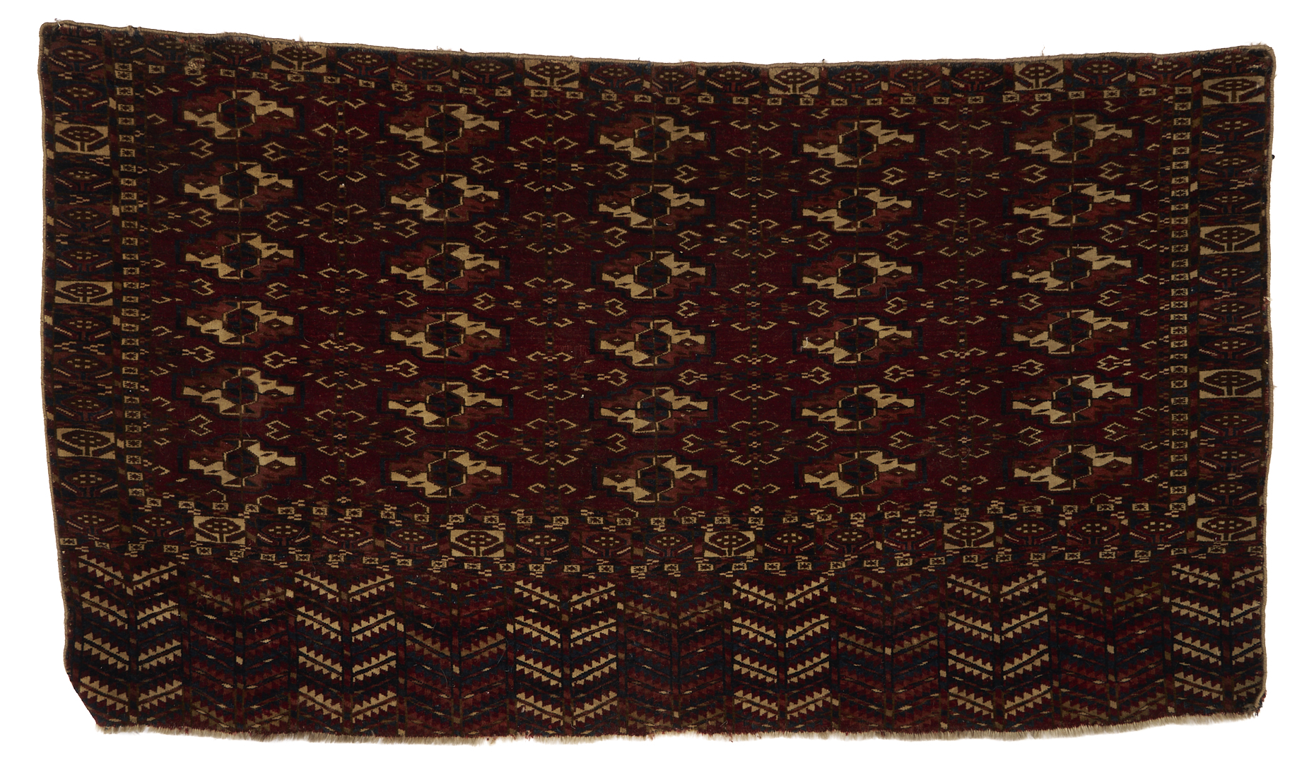 Lot 667: 2 Antique Tekke Torba Rugs